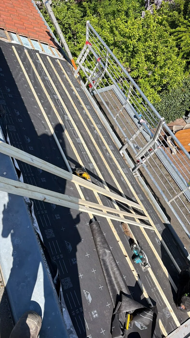 Nieuwbouw dakconstructie